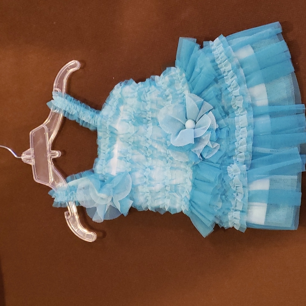 Isobella & Chloe tulle blue dress.